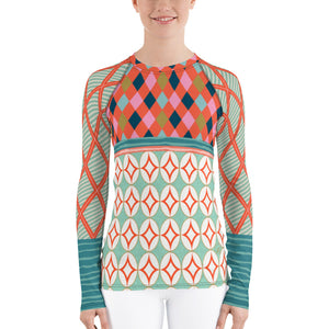 Coral Gables Women's Rash Guard Protects from Sunburn