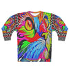 Rainbow Kitty Brightly Colored and Printed Unisex Sweatshirt