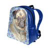 Jingle Pug Vegan Padded Back Leather Backpack