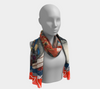 Sheltering in Place Colorful Printed Design Scarf