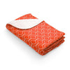 Orange Honeycomb Inspired Print Blankie