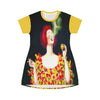 La Jaunie Colorful Printed Women's T-shirt Dress