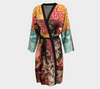 Onna Bugeisha Knit Bamboo Chiffon Fabric Color Printed Robe