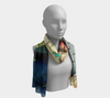 Two Cranes Colorful Printed Design Scarf
