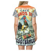 Le Gaulois Colorful Printed Women's T-shirt Dress