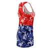 Do-the-Polka Racerback Colorful Printed Women's Dress