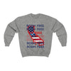 Born Free California HD Crewneck Classic Fit Unisex Sweatshirt