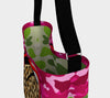 Leopard Neoprene Leather Strap Women's Tote Bag