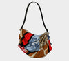 Giraffe Safari Leather Strap Women's Hobo Bag