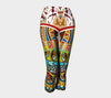 Tabata Eyes Compression Colorful Print Women's Capris Legging