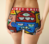 Monster Party Boxer Briefs (ladies) - WhimzyTees