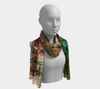 The Flautist Colorful Printed Design Scarf