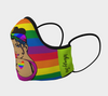 Prideful Rose Rainbow Cotton Printed Washable Face Mask