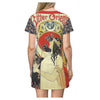 La Cleopatra Colorful Printed Women's T-shirt Dress