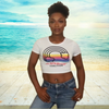 Rainbow Coalition Colorful Printed Women's Crop Top Shirt