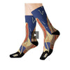 Beach Club Socks with Sublimated Colorful Design