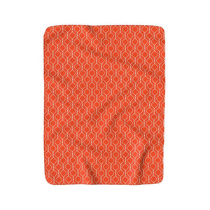 Orange Honeycomb Inspired Print Blankie