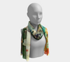 Sunset Blossom Colorful Printed Design Scarf