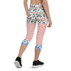 Jingle Pug Pink Floral Capris - WhimzyTees