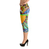 Here Comes the Sun Colorful Print Women's Capris Legging