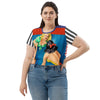 Kiss and Tell AOP Crop Tee - WhimzyTees