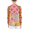 Yamagami Flower-Covered Rash Guard Protects from Sunburn