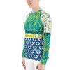 Turquoise Chantilly Rash Guard with SPF 40 Protection