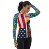 American Woman Redux Rash Guard - WhimzyTees