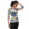 Little Canary Japanese Floral Rash Guard - WhimzyTees
