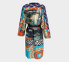 Midnight Celeste Knit Bamboo Fabric Color Printed Robe
