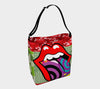 Funhouse Swirl Neoprene Leather Strap Women's Tote Bag
