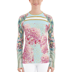 Blossom Hill Women's Rash Guard with SPF 40 Protection