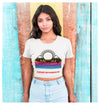 Camp Rimrock Colorful Printed Women's Crop T-Shirt