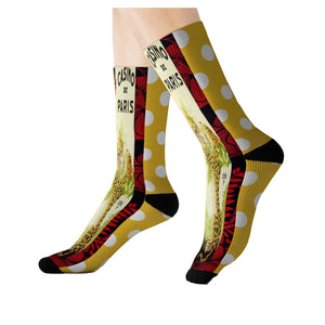 Casino Paris Super-Extra Socks with Sublimated Colorful Design