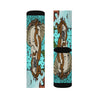 Clamshell Venus Socks with Sublimated Colorful Design