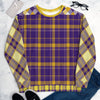 Criss Cross Brushed Fleece Fabric Unisex Sweatshirt