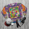 Picasso Kitty Brightly Colored and Printed Unisex Sweatshirt