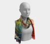 Crested Wave Colorful Printed Design Scarf