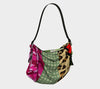 Leopard Leather Strap Hobo Bag