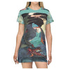 Dragon Fairy Colorful Printed Women's T-shirt Dress