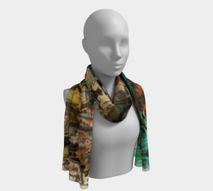 The Flautist II Colorful Printed Design Scarf