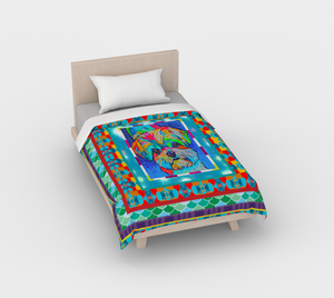 Colorful Cotton Print Mister Dungaree Duvet Cover