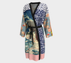 Little Canary Knit Bamboo Chiffon Fabric Color Printed Robe