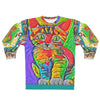 Rave Kitty Brightly Colored and Printed Unisex Sweatshirt