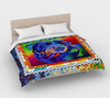 Colorful Cotton Print Starburst Duvet Cover