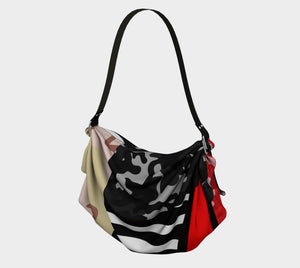 Zebra Unity Leather Strap Women's Hobo Bag