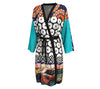 Midnight Celeste Knit Bamboo Fabric Color Printed Robe