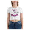 Mina Ballerina Colorful Printed Women's Crop T-Shirt