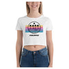 Paradise Colorful Printed Women's Crop T-Shirt