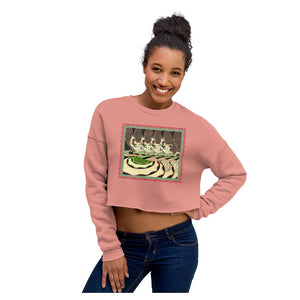CanCan Girls Crop Dropped Shoulder Women's Sweatshirt